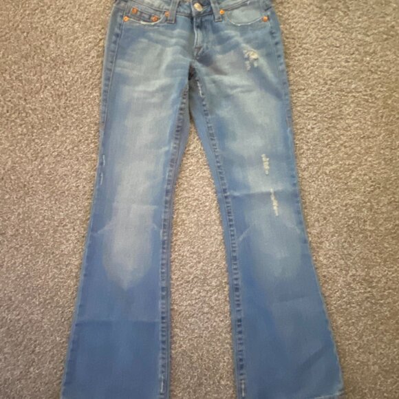 True Religion embroidered geisha Back Pocket Boot Cut / Y2K/ SIZE 29 - Picture 5 of 6
